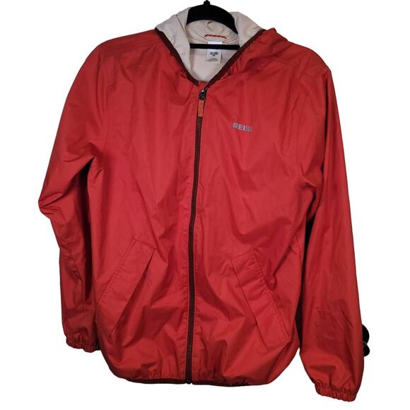 REI Co-op Kids Rain Jacket Size XL 18 Hooded Full Zip Pockets Fall Autumn - Picture 1 of 6